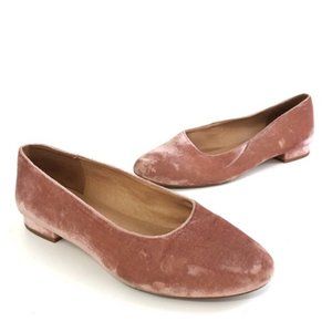 Madewell velvet ballet flats